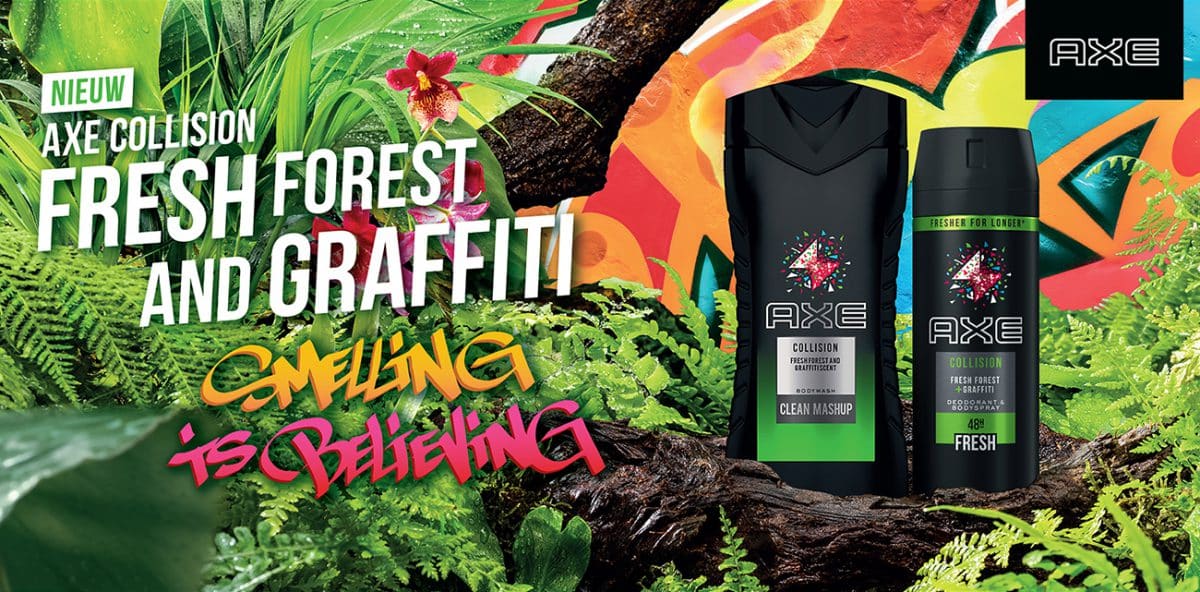 Graffiti reclame Axe