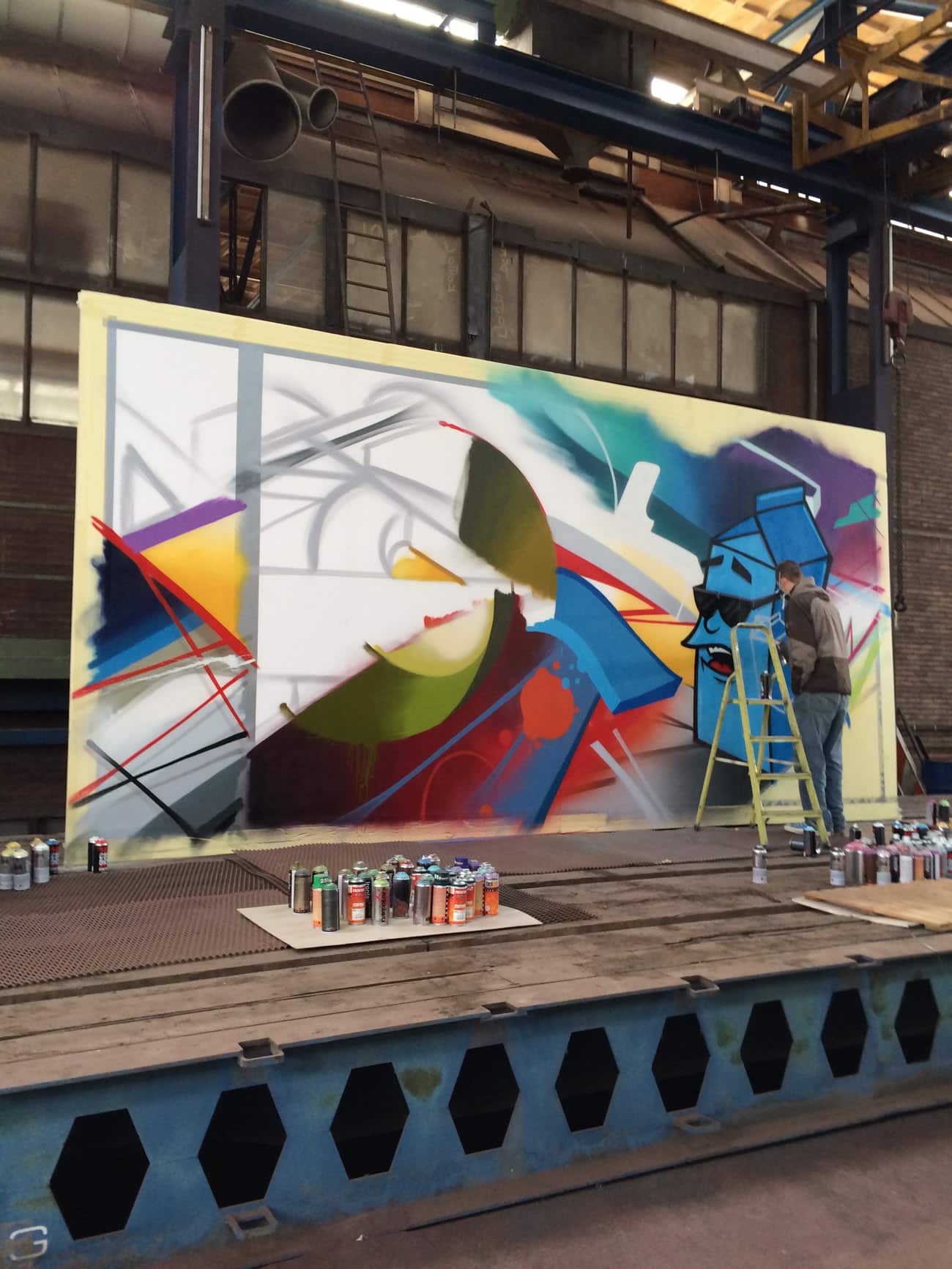 graffiti reclame mooiemuur
