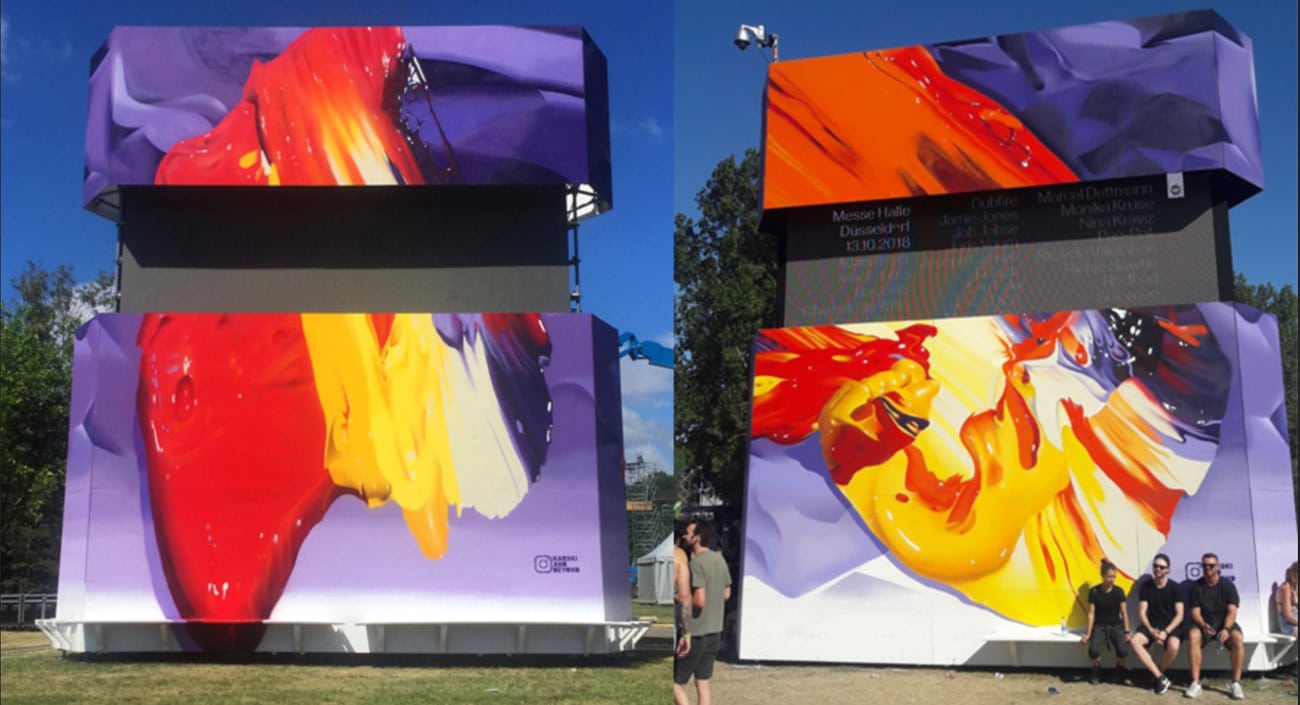 Graffiti decoration Awakenings festival MooieMuur