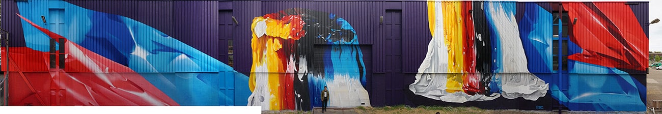 PowWow graffiti muurschildering
