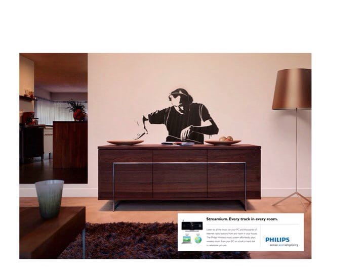 Graffiti reclame advertising Marketing Phillips MooieMuur