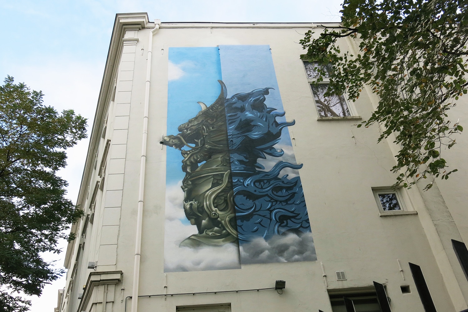 chinese dragon west kruiskade rotterdam mooiemuur