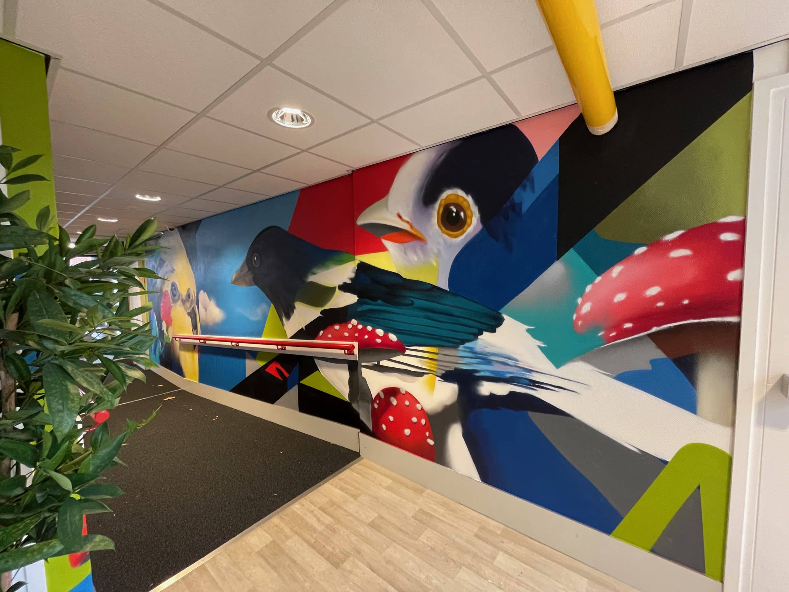 Graffiti muurschildering Leiden MooieMuur scaled
