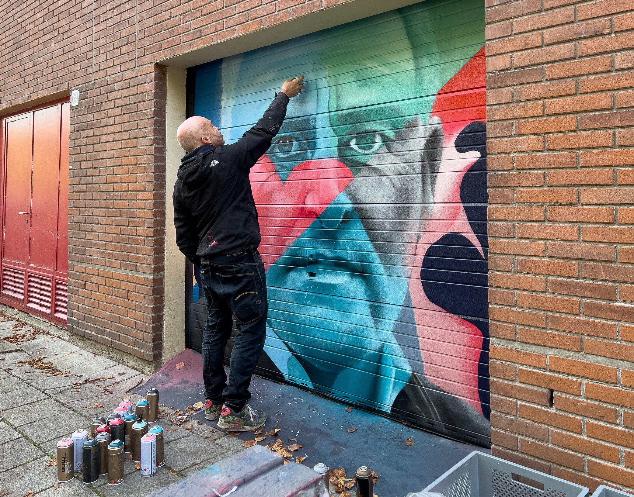 muurschildering amsterdam karski peter r de vries