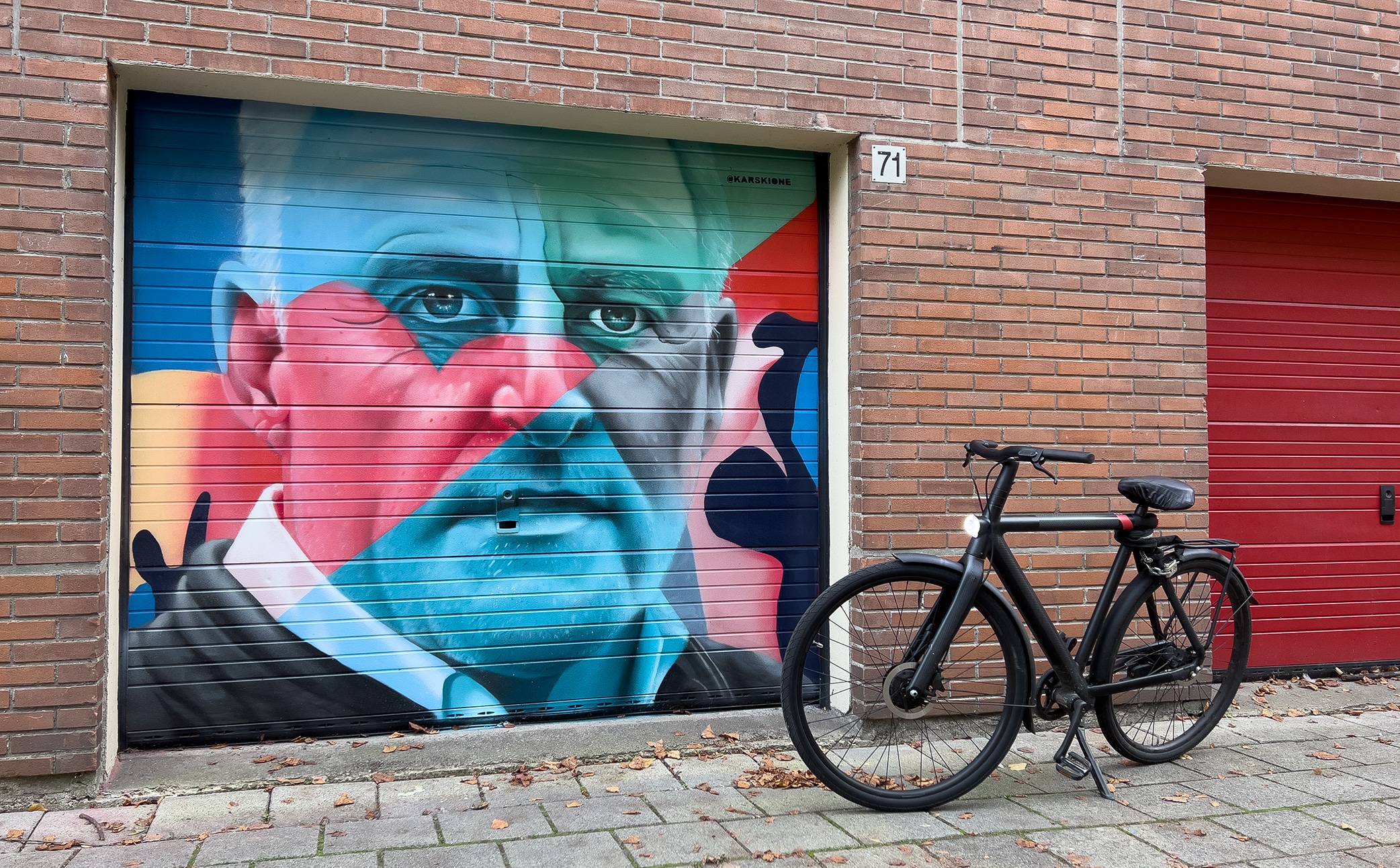 muurschildering amsterdam karski peter r de vries