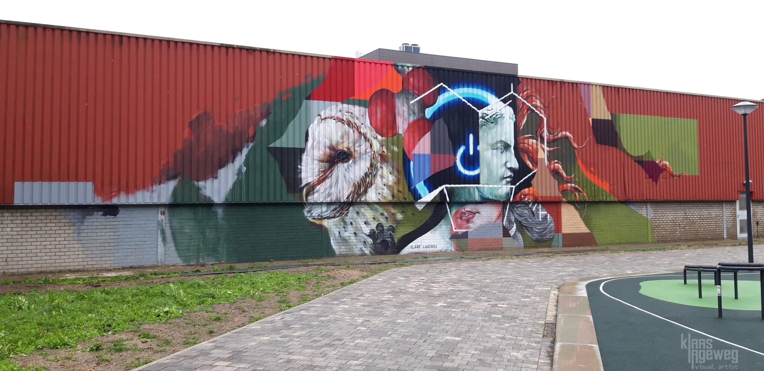 muurschildering klaas lageweg
