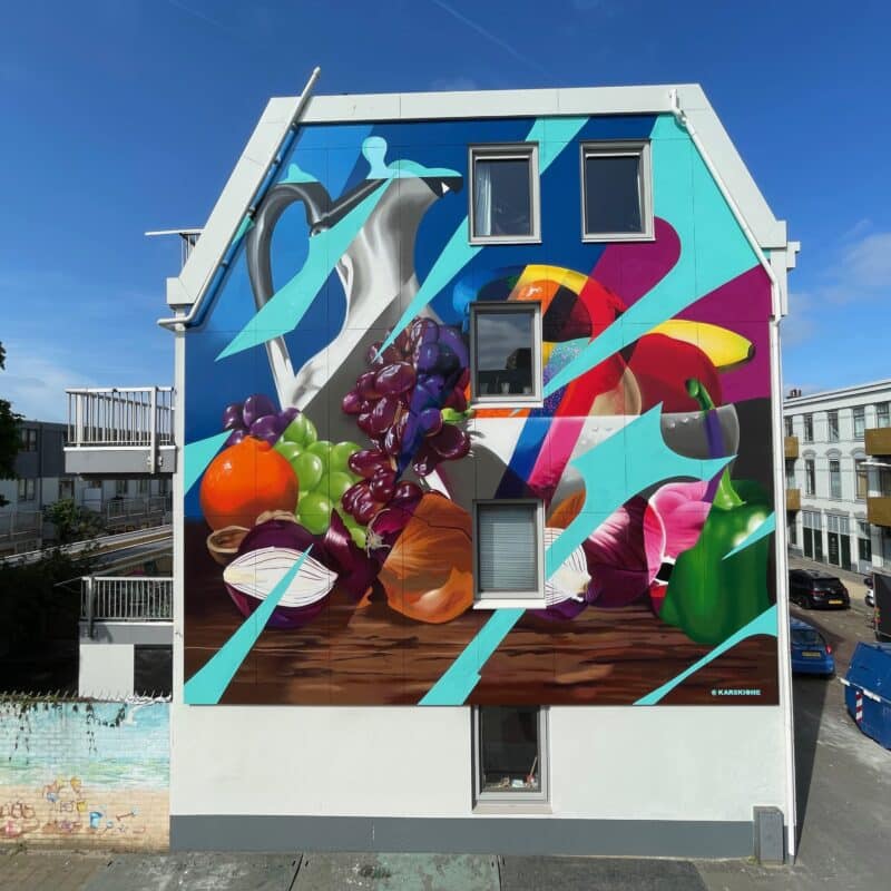 Muurschildering Den Haag MooieMuur Karski